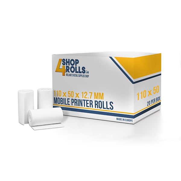 110mm x 50mm x 12.7mm - Thermal Printer Rolls